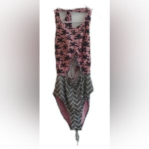 No Boundaries, Medium Pink/Grey Swim Suit